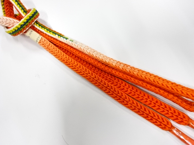 未使用品　正絹　手組帯締め